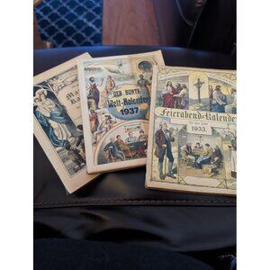 Set of 3 German Almanacs
